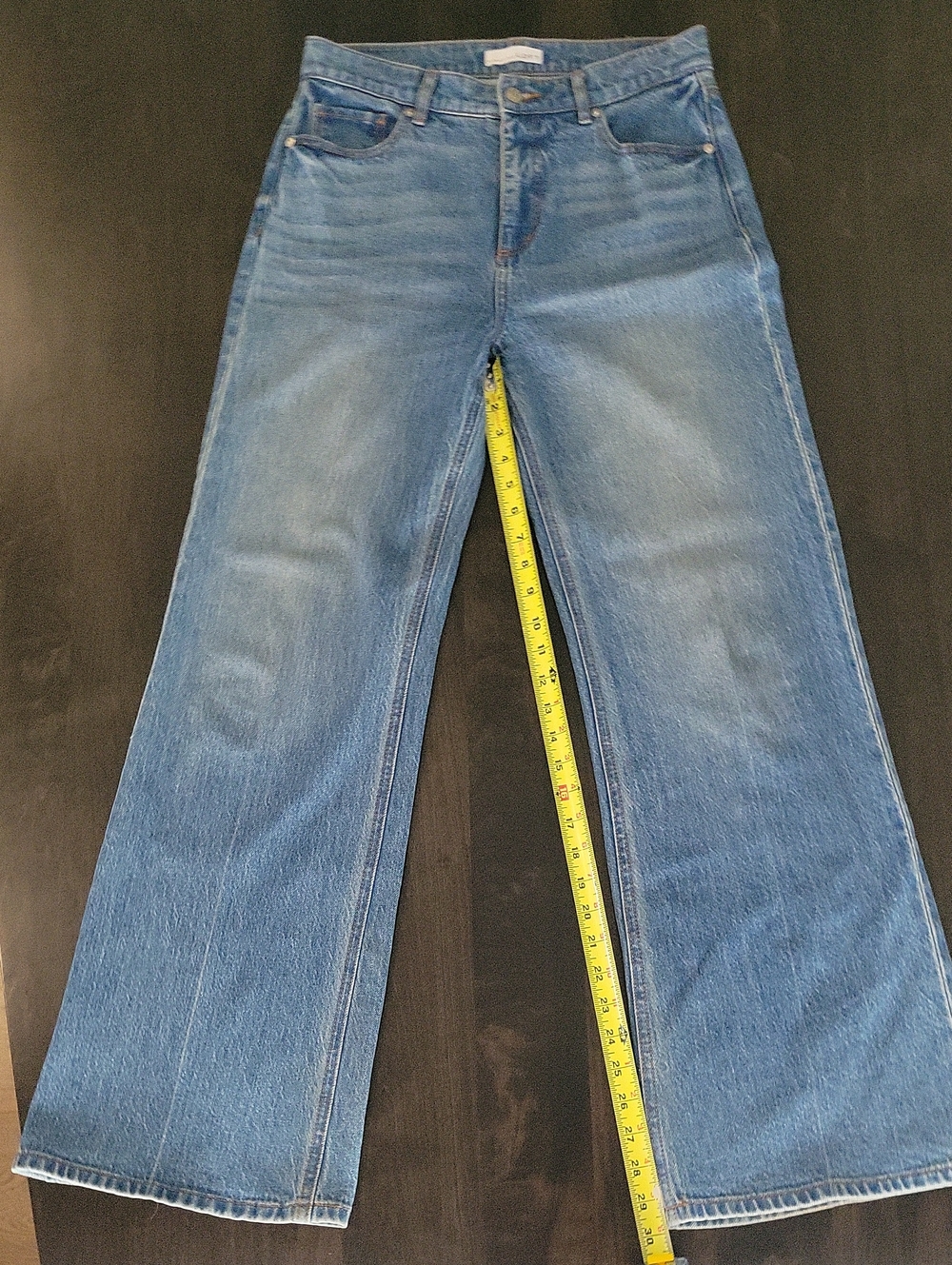 LOFT The Wide Leg High Rise Jeans - Medium Light Wash